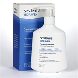 Sesderma Hidraven Foamy Soap Free Cream – Крем-пенка для умывания лица и тела Гидравен, 300 мл 40000262