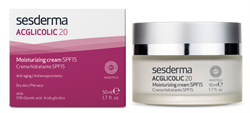 Sesderma Acglicolic 20 Facial Moisturizing Cream SPF 15 – Крем увлажняющий с гликолевой кислотой СЗФ 15 Агликолик 20, 50 мл 40000012
